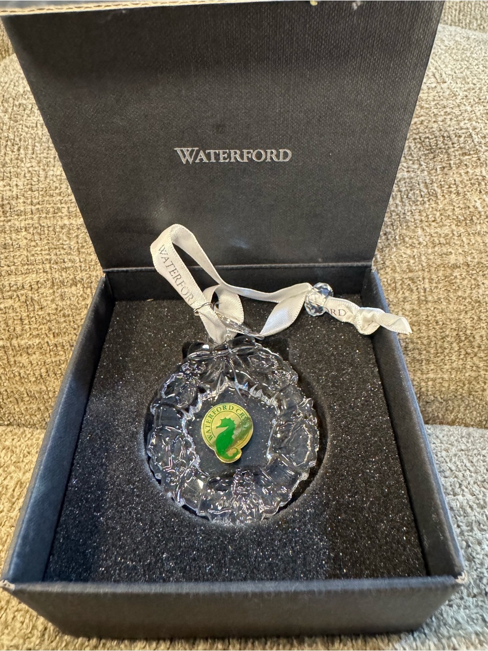 Genuine Waterford Crystal Mini Wreath Ornament
